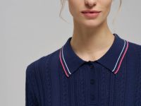 Джемпер-поло прямого кроя из хлопка