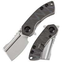 Складной нож Kansept Mini Korvid, сталь S35VN, рукоять Tiger Stripe Flamed Titanium