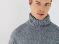 Свитер с содержанием шерсти, Серый