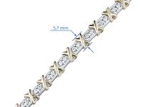Браслет из белого золота с бриллиантами э4801бр06200905