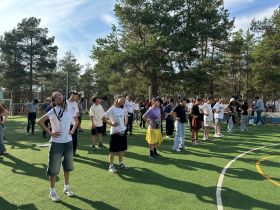 Сардана Трофимова провела урок для юных якутян в Международный олимпийский день