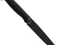 Туристический нож Кмет, сталь AUS-8, рукоять резинопластик черный