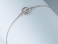 Браслет из серебра с бриллиантом э0601бр06210516