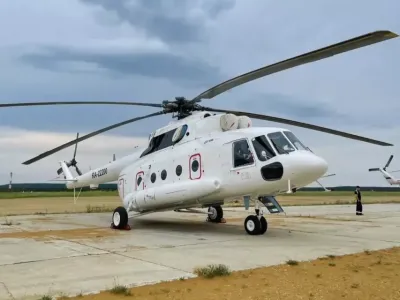 Вертолеты Ми-8МТВ-1 обеспечивают авиасообщение и выполняют санрейсы в арктических районах Якутии