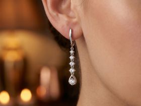 Серьги из белого золота э4712сг04202590
