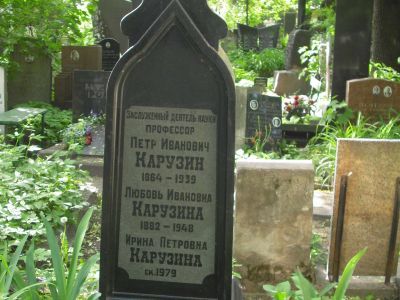 Могила Карузина Петра Ивановича (1864-1939)