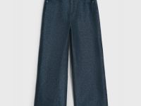 Джинсы Straight с люрексом для девочек, Серый