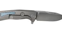 Нож складной LionSteel ROK G, сталь Bhler M390 Satin Finish, рукоять титан, серый цвет