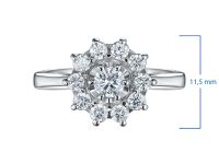 Классическое кольцо из белого золота э0912кц04202940_white