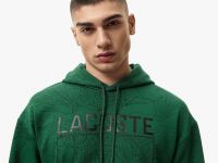 Мужской хлопковый свитшот Lacoste оверсайз