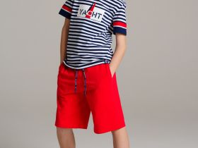 Комплект трикотажный для мальчиков: фуфайка (футболка), шорты