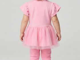 Брюки детские трикотажные для девочек (легинсы), 2 пары в комплекте