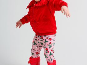 Куртка детская текстильная с полиуретановым покрытием для девочек (ветровка)