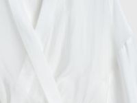 Блузка из лиоцелла с запахом, Белый