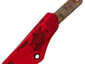 Нож N.C.Custom киридаши Лошадь stonewash, сталь AUS-8