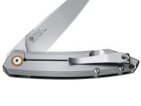 Нож складной Ruike P831S-SA, сталь 14C28N, рукоять сталь, серый