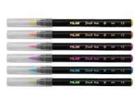 Набор фломастеров-кисть Milan 6 шт