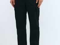 Брюки карго из твила, Черный