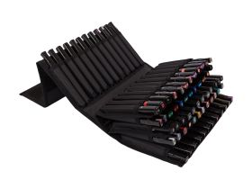 Пенал для маркеров VISTA-ARTISTA на 72 шт, 16 x 28 x 11 см, 100% нейлон, черный