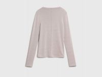 Лонгслив с шерстью, Бежевый