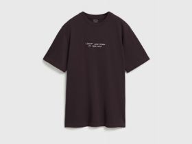 Футболка с текстовой вышивкой, Фиолетовый