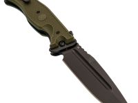 Складной нож Офицерский-С, сталь D2, рукоять пластик, зелёный