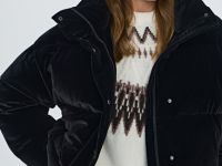 Утеплённая стёганая куртка, Черный