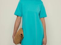 Платье А-силуэта из трикотажного интерлока