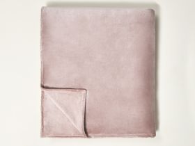 Плед Supersoft, серо-розовый