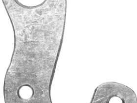 Держатель заднего переключателя "петух" Meta №241 фрезерованный (серебристый)