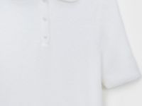 Джемпер из пушистой пряжи с коротким рукавом, Белый