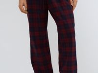 Брюки пижамные в клетку, Синий