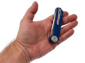 Складной нож Dr.Tech W3897GB, сталь D2, рукоять G10, синий