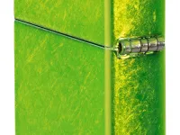 Зажигалка ZIPPO Logo с покрытием Lurid™, латунь/сталь, зеленая, глянцевая, 38x13x57 мм