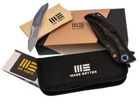 Складной нож WE Knife Tighe Down Tanto, сталь M390, рукоять титан/карбон, черный
