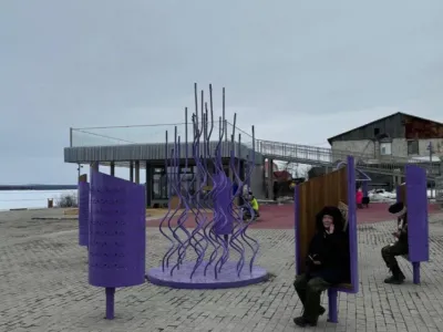 В Среднеколымске открыли обновленную площадь Победы