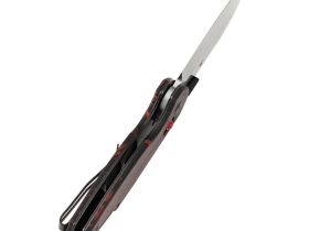 Складной нож Tenable Model 6, сталь 14C28N, рукоять G10 черно-красная