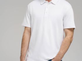 Поло прямого кроя из хлопкового трикотажа интерлок