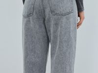 Джинсы Mom, Серый