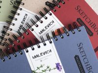 Скетчбук для акварели на спирали Малевичъ "Nature" 15х20 см 30л 300 г, 100% целлюлоза WaterFall, кра