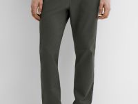 Базовые брюки Slim fit, Коричневый