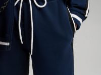 Брюки свободного кроя из футера