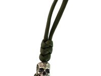 Бусина с темляком Череп Инопланетный, мельхиор
