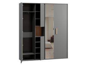 Шкаф-купе Бладвен 3-180x210 Графитовый