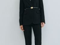 Расширенные книзу брюки, Черный