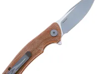 Складной нож Petrified Fish Warrior, сталь K110, рукоять Brown Micarta