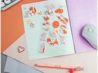 Наклейки объемные MESHU "Fox & bunny", 10*24см, 19 наклеек