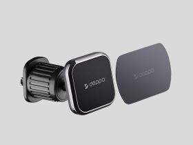 Автомобильный держатель Deppa (55198) Mage Air 3/поворот телефона 360° (черный)