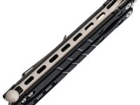 Нож-бабочка (балисонг) НОКС Балисонг М210, сталь AUS-8, рукоять G10, черный