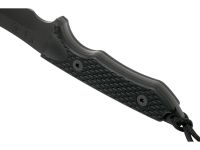 Нож с фиксированным клинком Spartan Blades Ronin Shinto, клинок черный, сталь CPM-S35VN, рукоять черная микарта